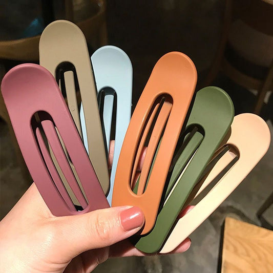 Matte Solid Color Hair Clips